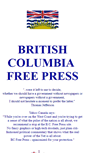 Mobile Screenshot of bcfreepress.bc.ca