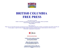 Tablet Screenshot of bcfreepress.bc.ca